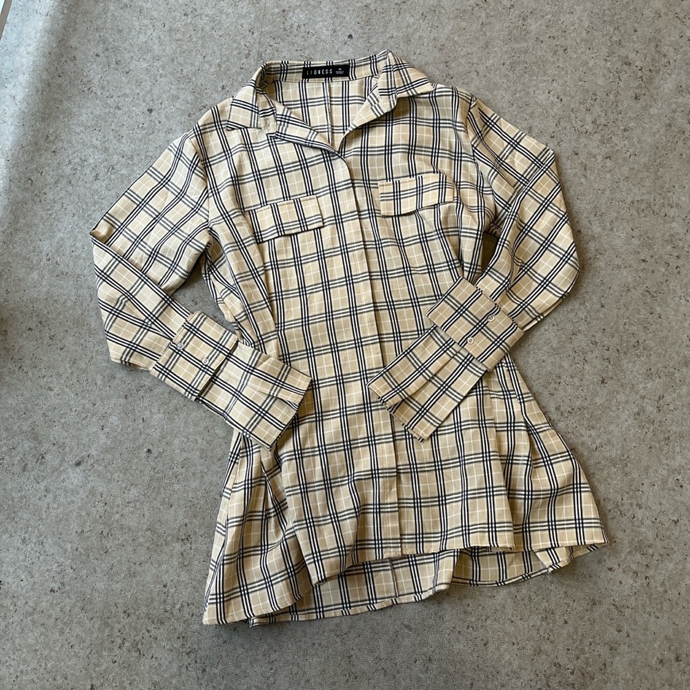 Iioness cover girl mini dress in plaid